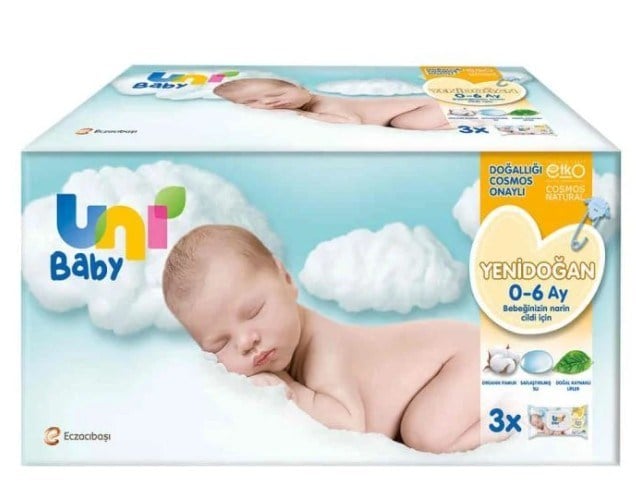 Uni Baby Yenidoğan Islak Mendil 40 Yaprak X 3 Adet