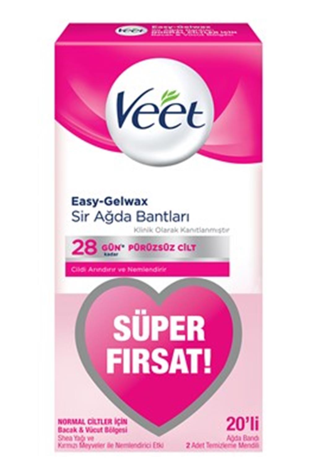 Veet Ağda Bandı Normal Ciltler İçin 20'li