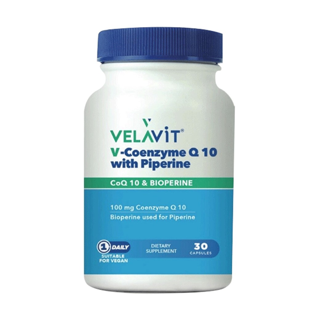 Velavit V-Coenzyme Q10 With Piperine 30 Kapsül