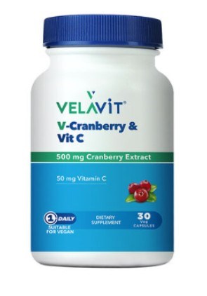 Velavit V-Cranberry & Vitamin C 30 Kapsül