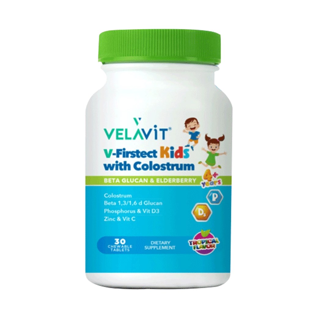 Velavit V-Firstect Kids with Colostrum Takviye Edici Gıda 30 Kapsül