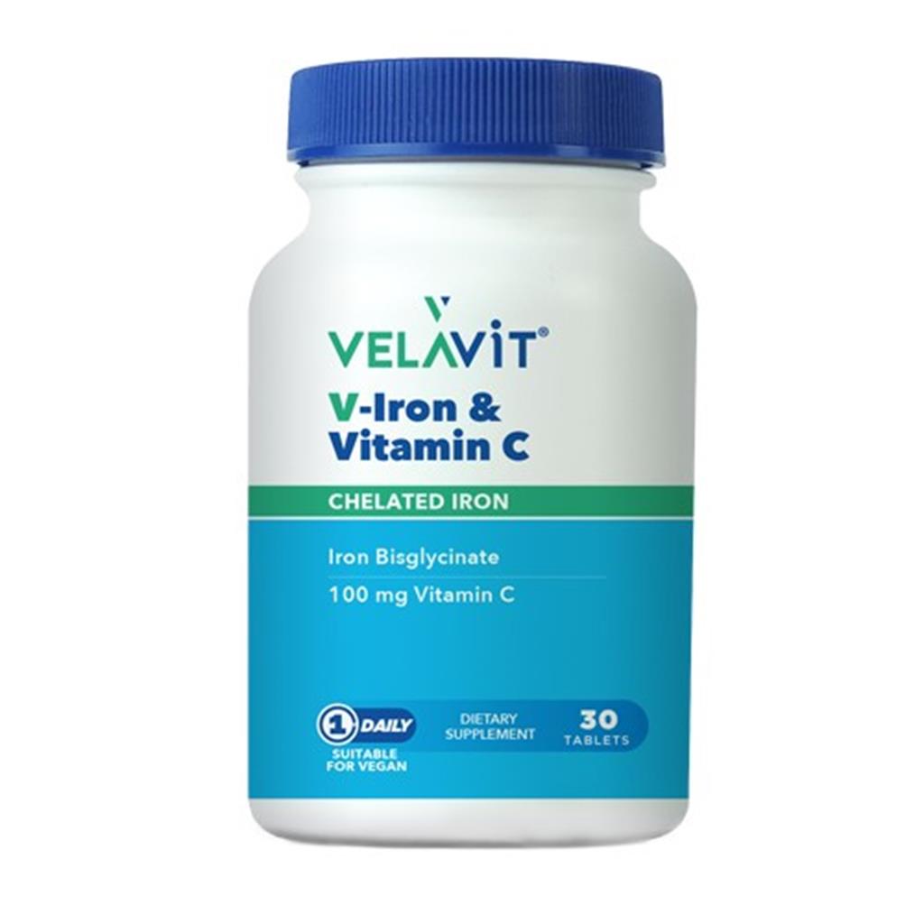 Velavit V Iron Vitamin C 30 Tablet