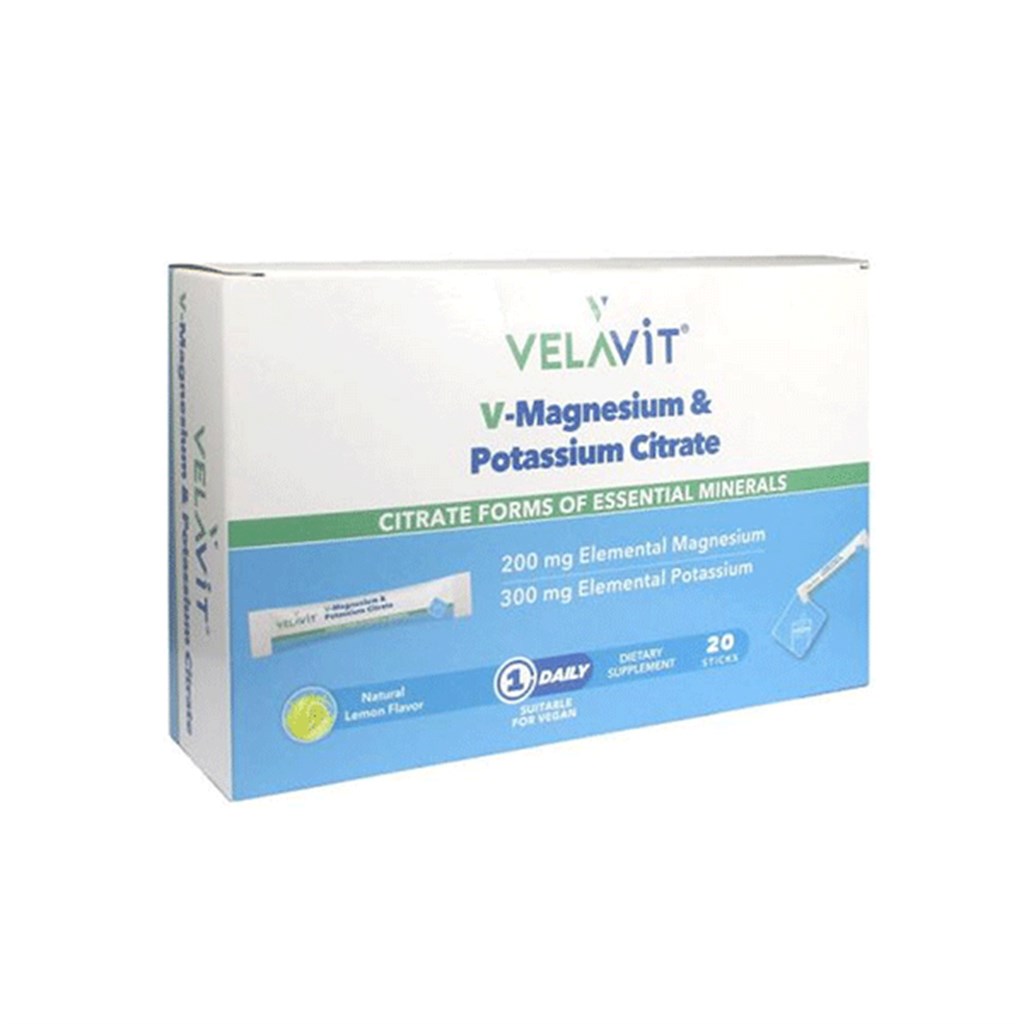 Velavit V Magnesium Potassium Citrate 20 Toz Poşet