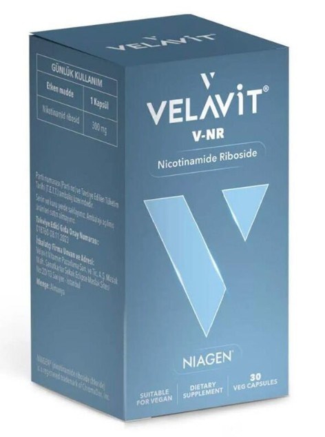 Velavit V-NR Nicotinamide Riboside 30 Kapsül
