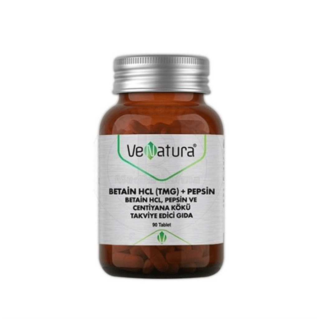 VeNatura Betain HCL Pepsin Ve Centiyana Kökü 90 Tablet