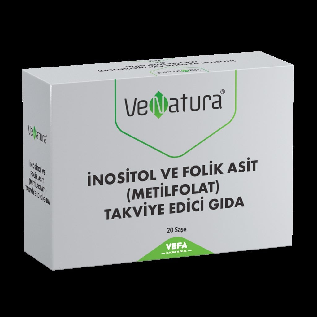 VeNatura İnositol ve Folik Asit (Metilfolat) 20 Saşe
