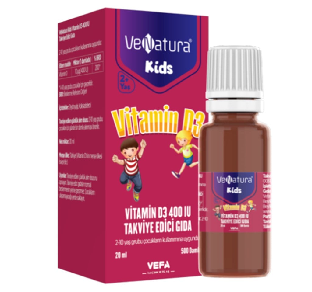 Venatura Kids Vitamin D3 400 IU Damla 20ml
