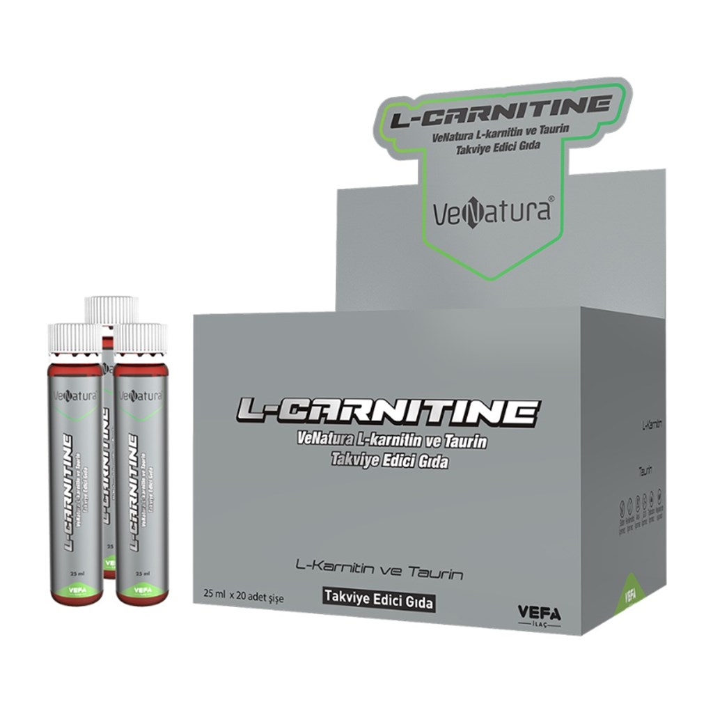 Venatura L-Karnitin ve Taurin 25ml 20 Şişe