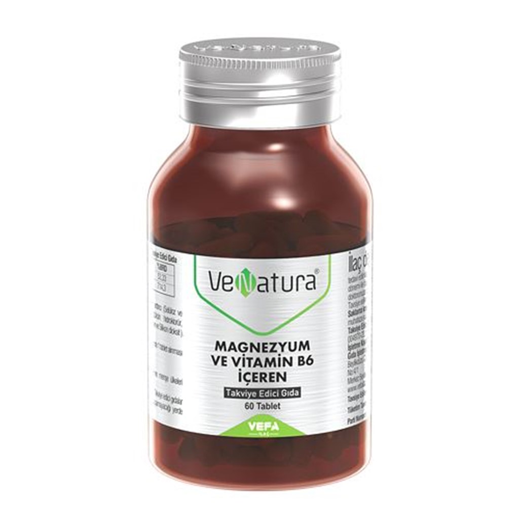 Venatura Magnezyum ve Vitamin B6 60 Tablet