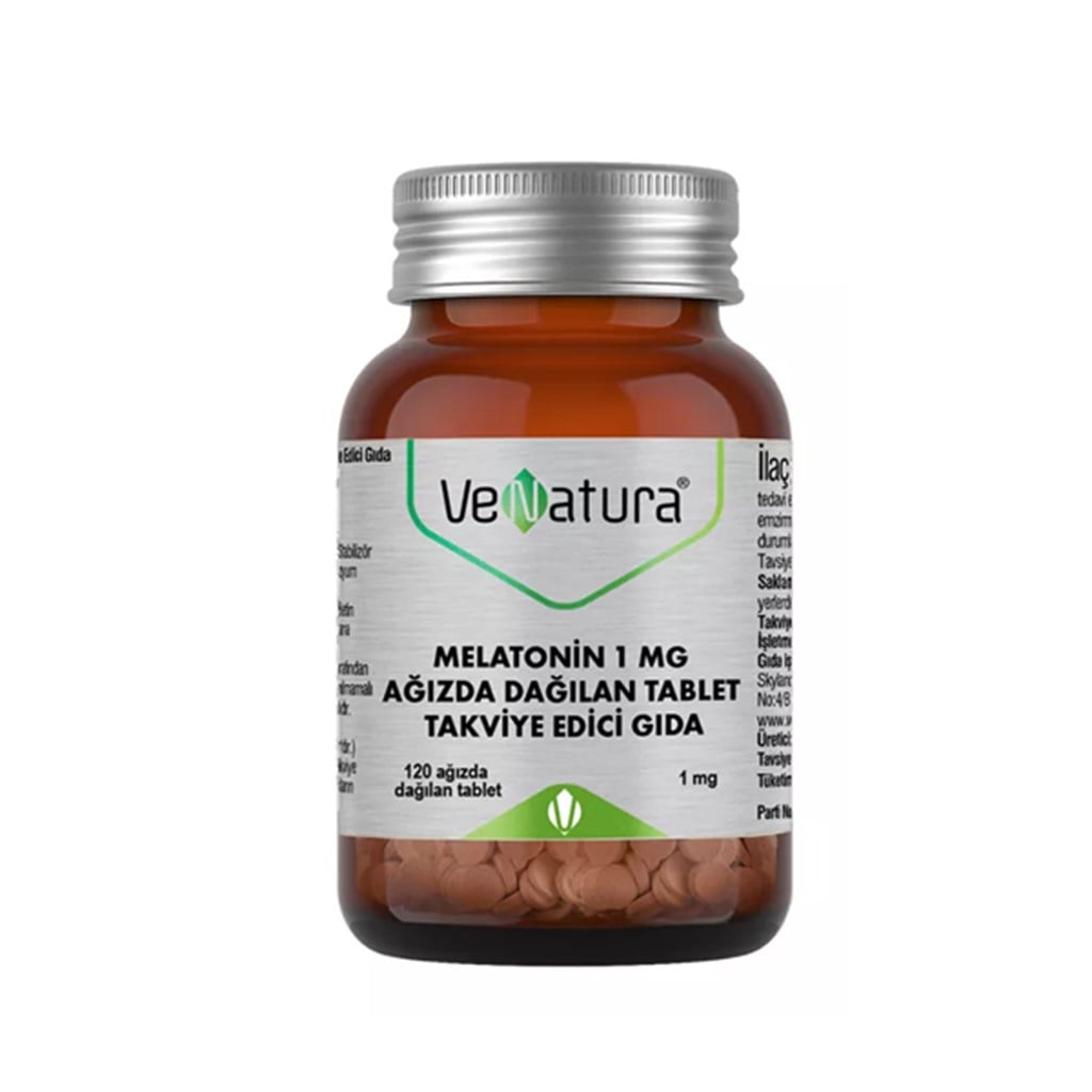 VeNatura Melatonin 1 mg Takviye Edici Gıda 120 Ağızda Dağılan Tablet