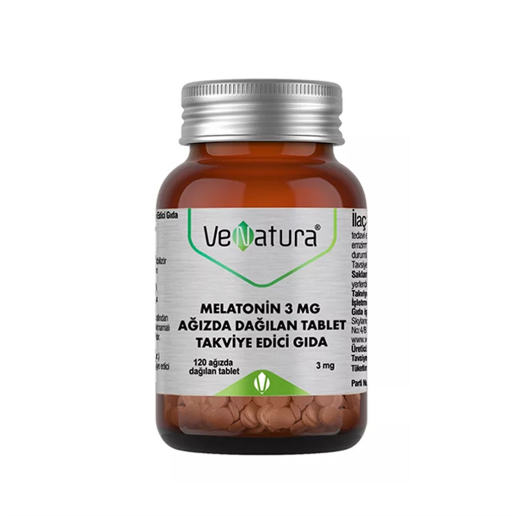 VeNatura Melatonin 3 mg 120 Ağızda Dağılan Tablet