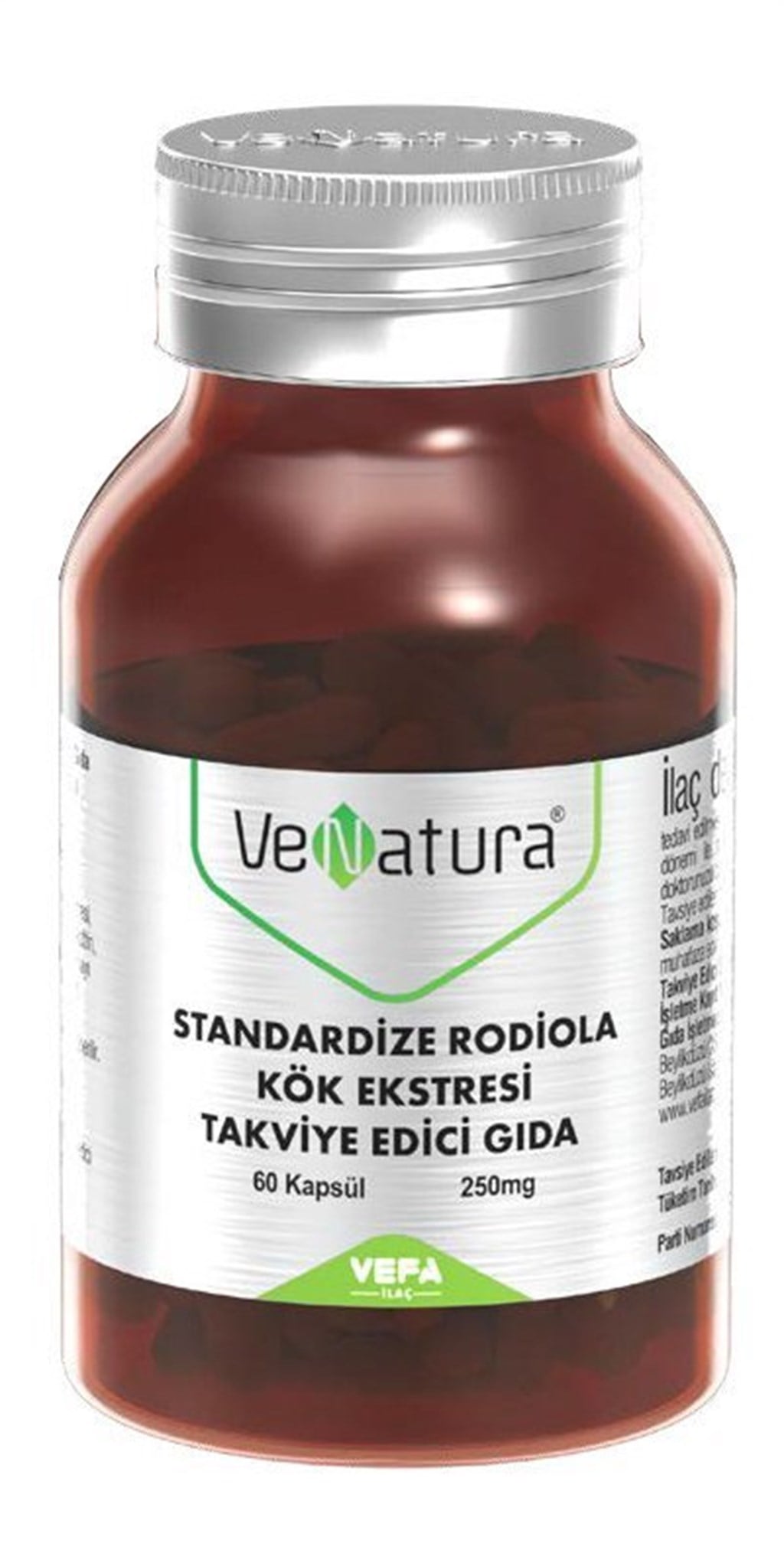 Venatura Standardize Rodiola Kök Eksteresi 60 Kapsül
