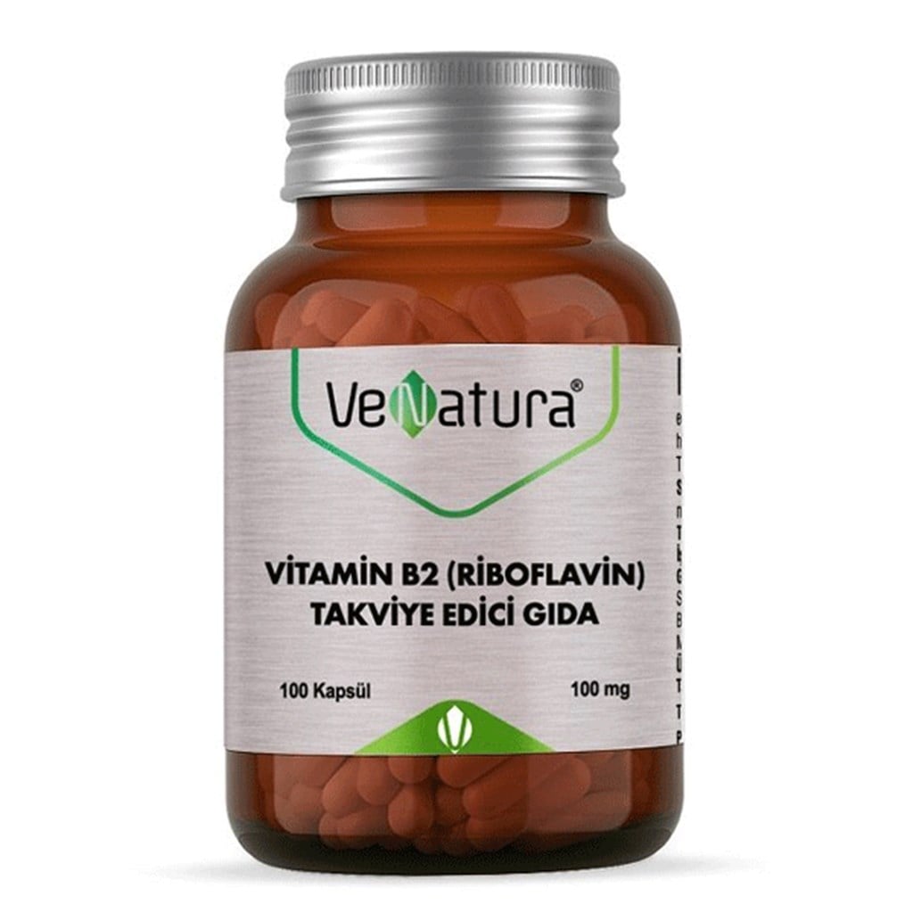 VeNatura Vitamin B2 Riboflavin 100mg Kapsül 100 lük