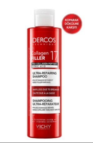 Vichy Dercos Collagen 17 Filler Tüm Saç Tipleri İçin Şampuan 200 ml