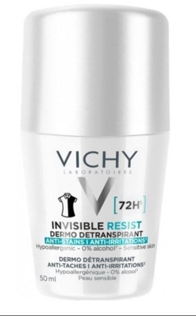 Vichy İnvisible İz ve Ter Karşıtı Deodorant Roll On 50 ml
