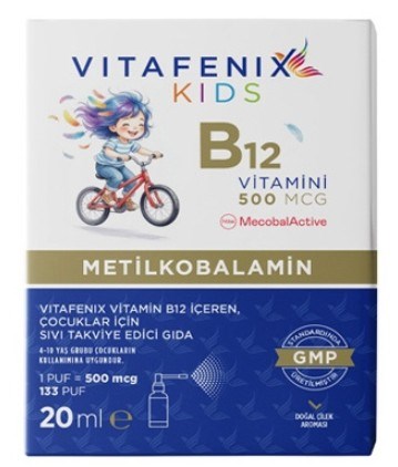 Vitafenix Kids B12 Metilkobalamin Sprey 20 ml