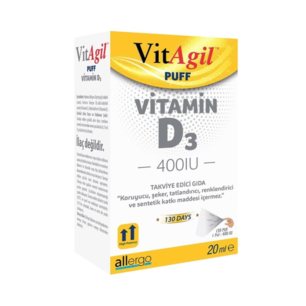 VitAgil Vitamin D3 400IU Damla 20 Ml