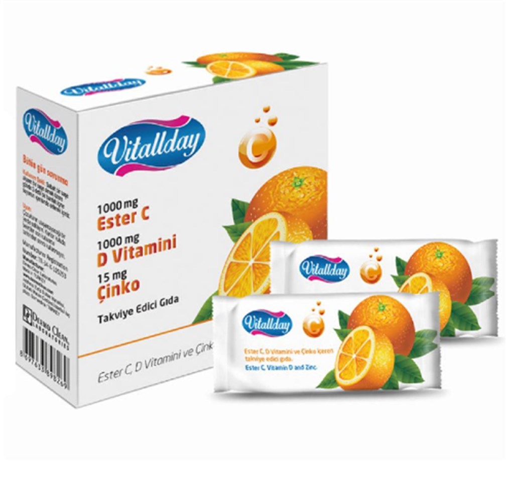 Vitallday Ester C Vitamin 1000 mg 15 Saşe