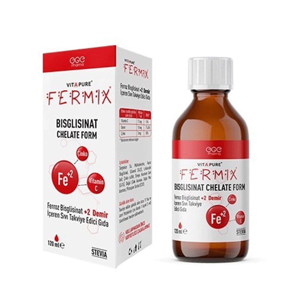 Vitapure Fermix Bisglisinat Chelate Form Sıvı 120 ml Şurup