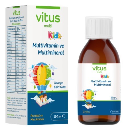 Vitus Multivitamin Muz Portakal Şurup 150 ml