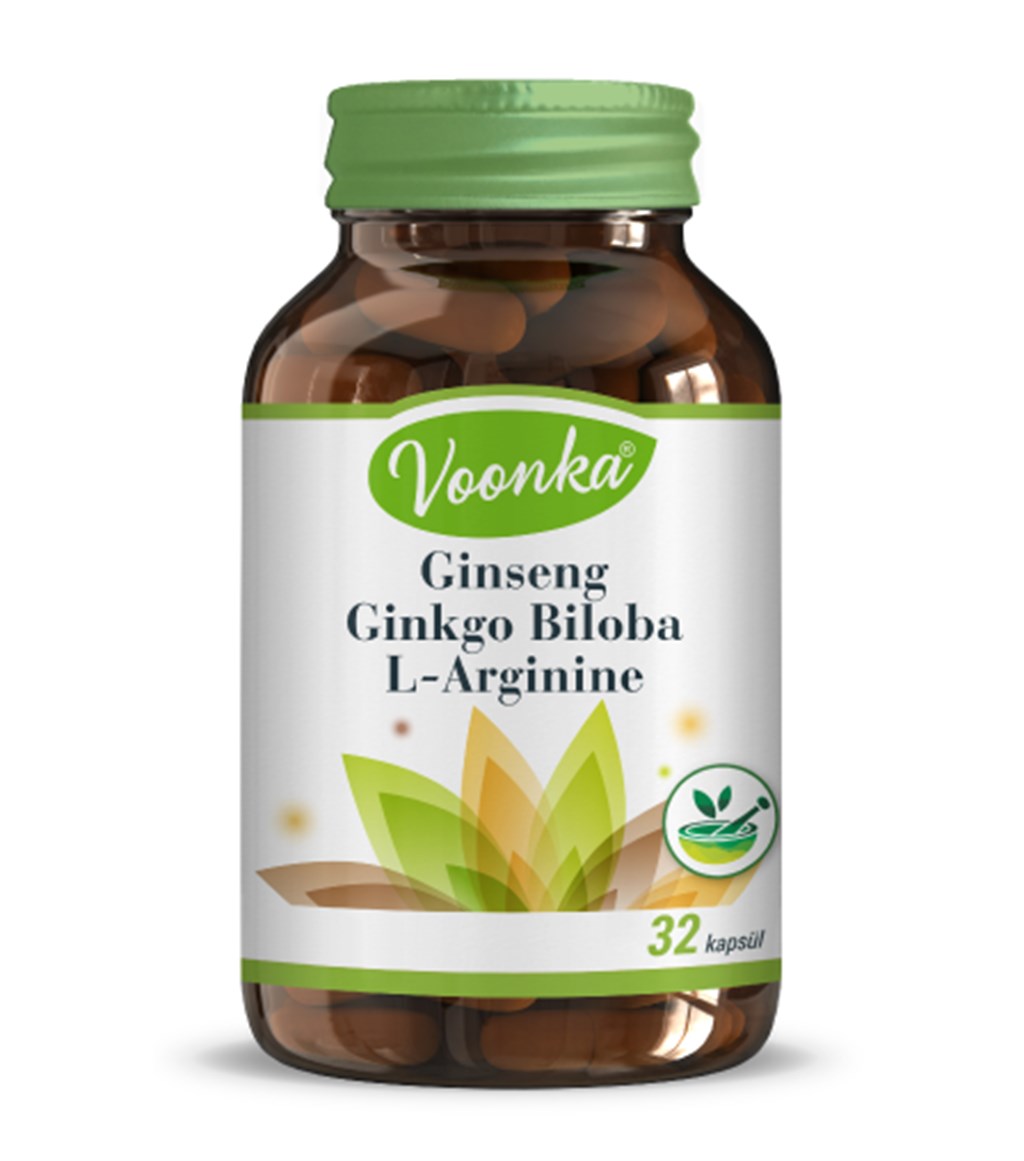 Voonka Ginseng & Ginkgo Biloba & L-Arginine 32 Kapsül