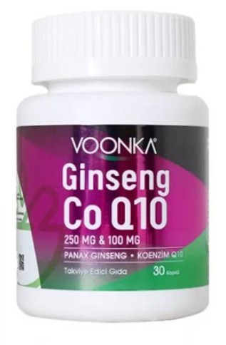 Voonka Ginseng Coenzyme Q10 30 Kapsül