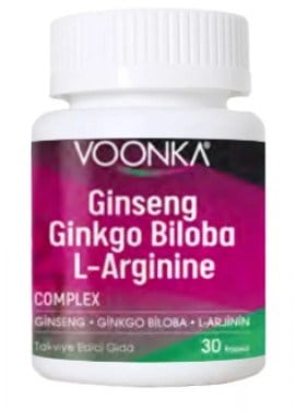 Voonka Ginseng & Ginkgo Biloba & L-Arginine 32 Kapsül