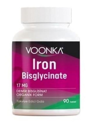 Voonka Iron Bisglycınate Demir 90 Tablet