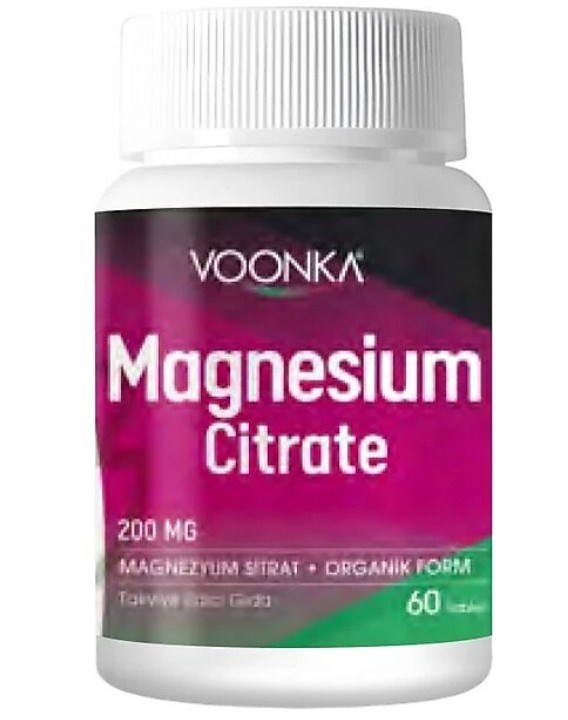 Voonka Magnesium Citrate 200mg 60 Tablet