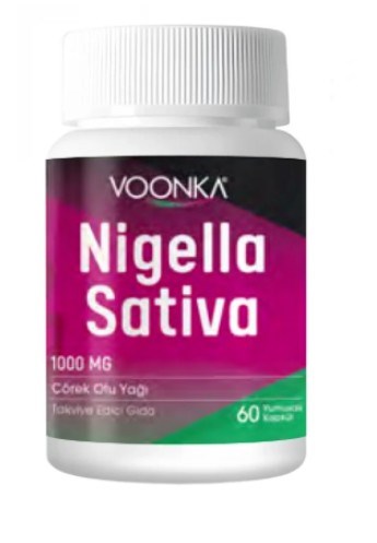 Voonka Nigella Sativa Çörek Otu Yağı 1000 mg 60 Kapsül