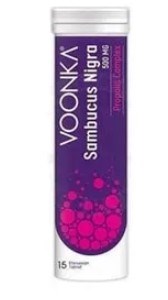 Voonka Sambucus Nigra Propolis Complex 15 Efervesan Tablet