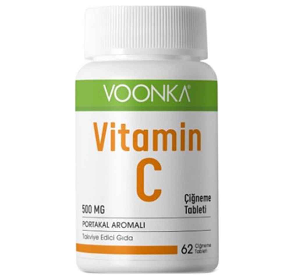 Voonka Vitamin C 62 Çiğneme Tablet 500 mg
