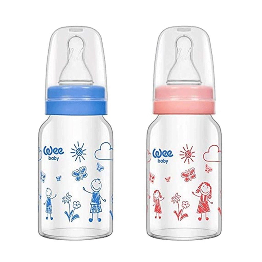 Wee Baby Isıya Dayanıklı Cam Biberon 0-6Ay 120 ml - 1 Adet -770
