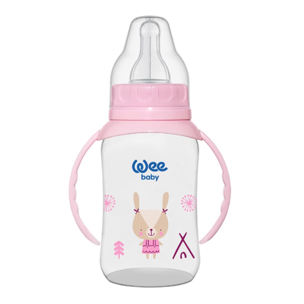 Wee Baby Kulplu Pp Biberon 0-6Ay 150Ml - Pembe