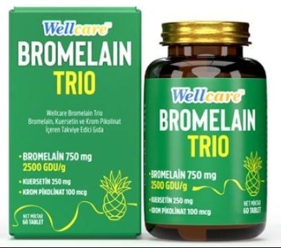 Wellcare Bromelain Trio 60 Tablet