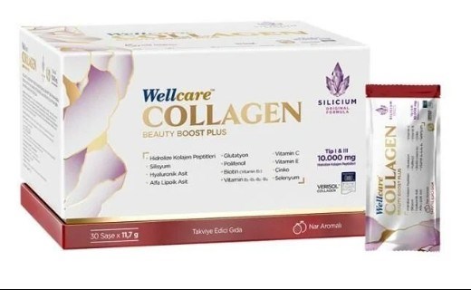 Wellcare Collagen Beauty Plus 10000 mg Nar Aromalı 30 Saşe