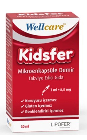 Wellcare Kidsfer Mikroenkapsüle Demir Damla 30 ml