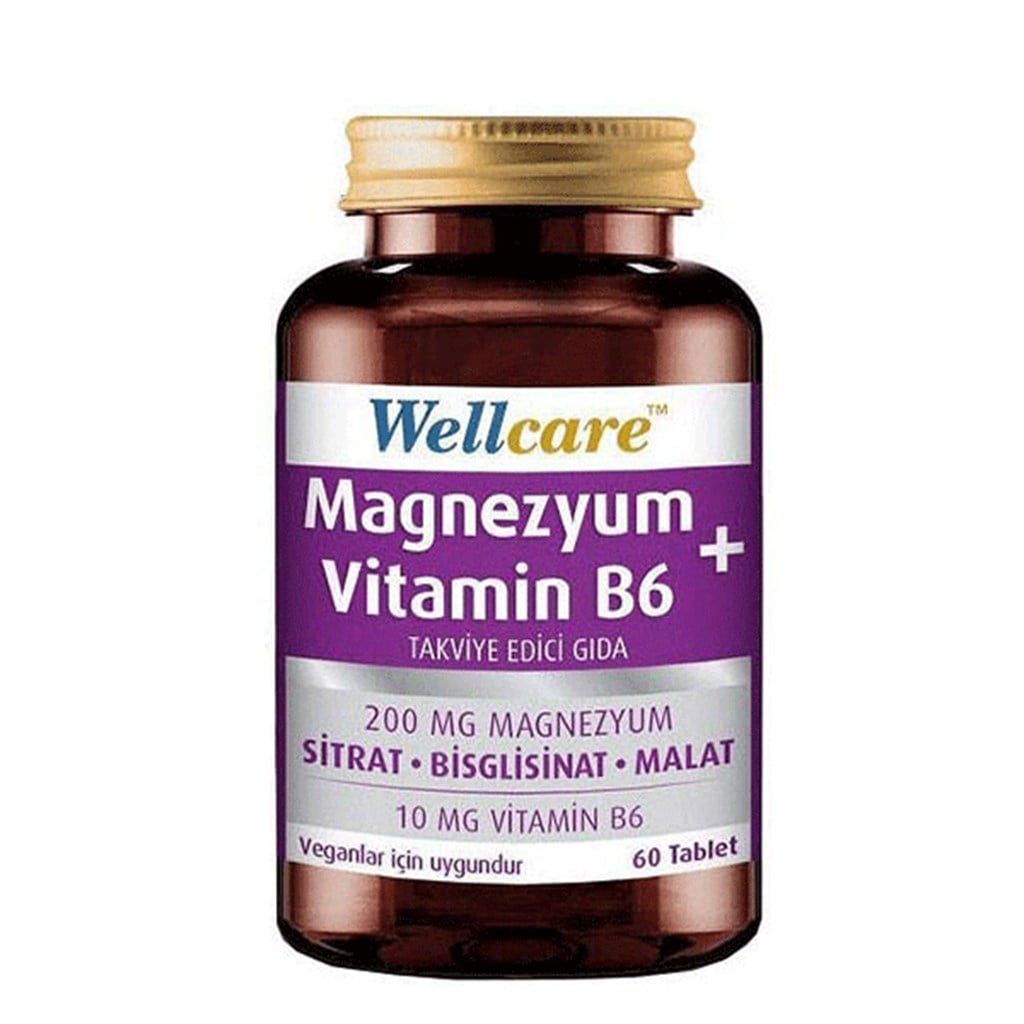 Wellcare Magnezyum+Vitamin B6 60 Tablet
