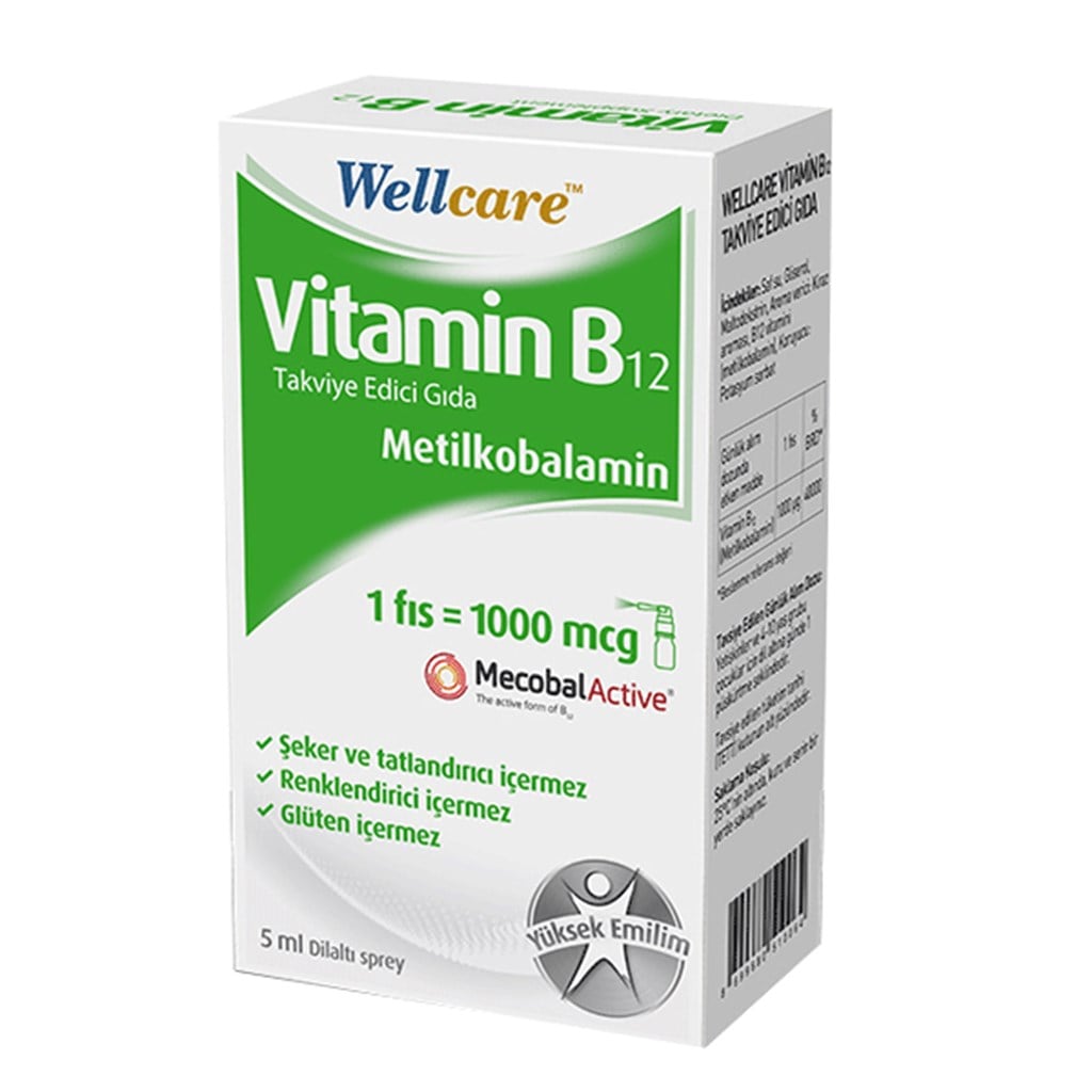 Wellcare Vitamin B12 1000mcg 5 ml