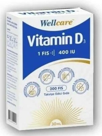 Wellcare Vitamin D3 400 IU 30 ml