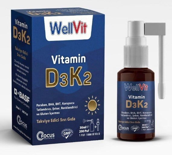 Wellvit Vitamin D3 K2 30ml