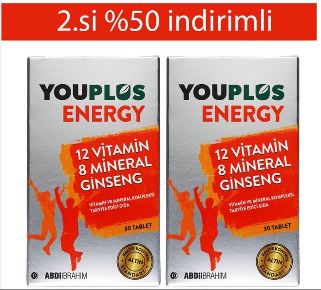 YouPlus Energy 30 Tablet 2.si %50 İndirimli
