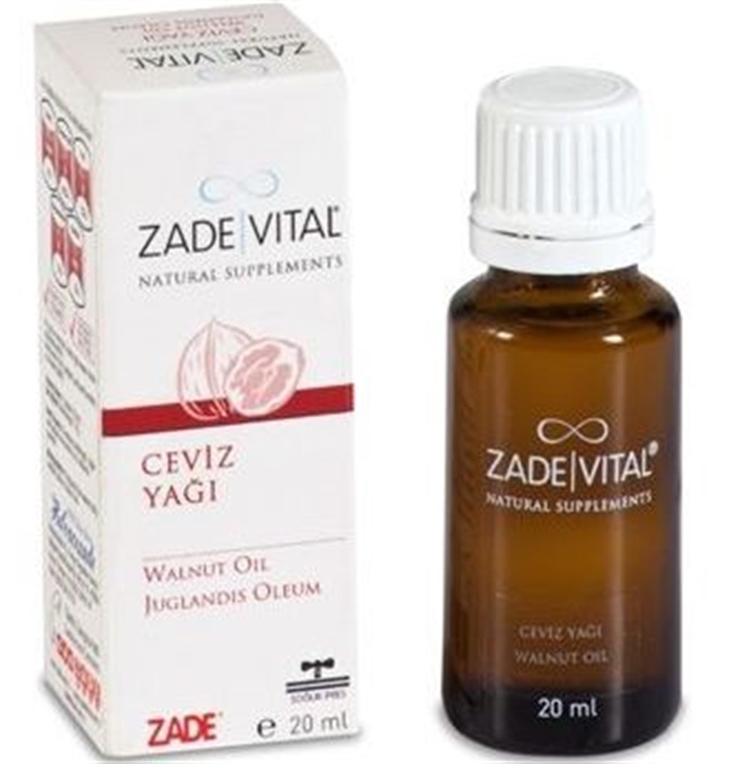 Zade Vital Ceviz Yağı 20ml Cam Şişe