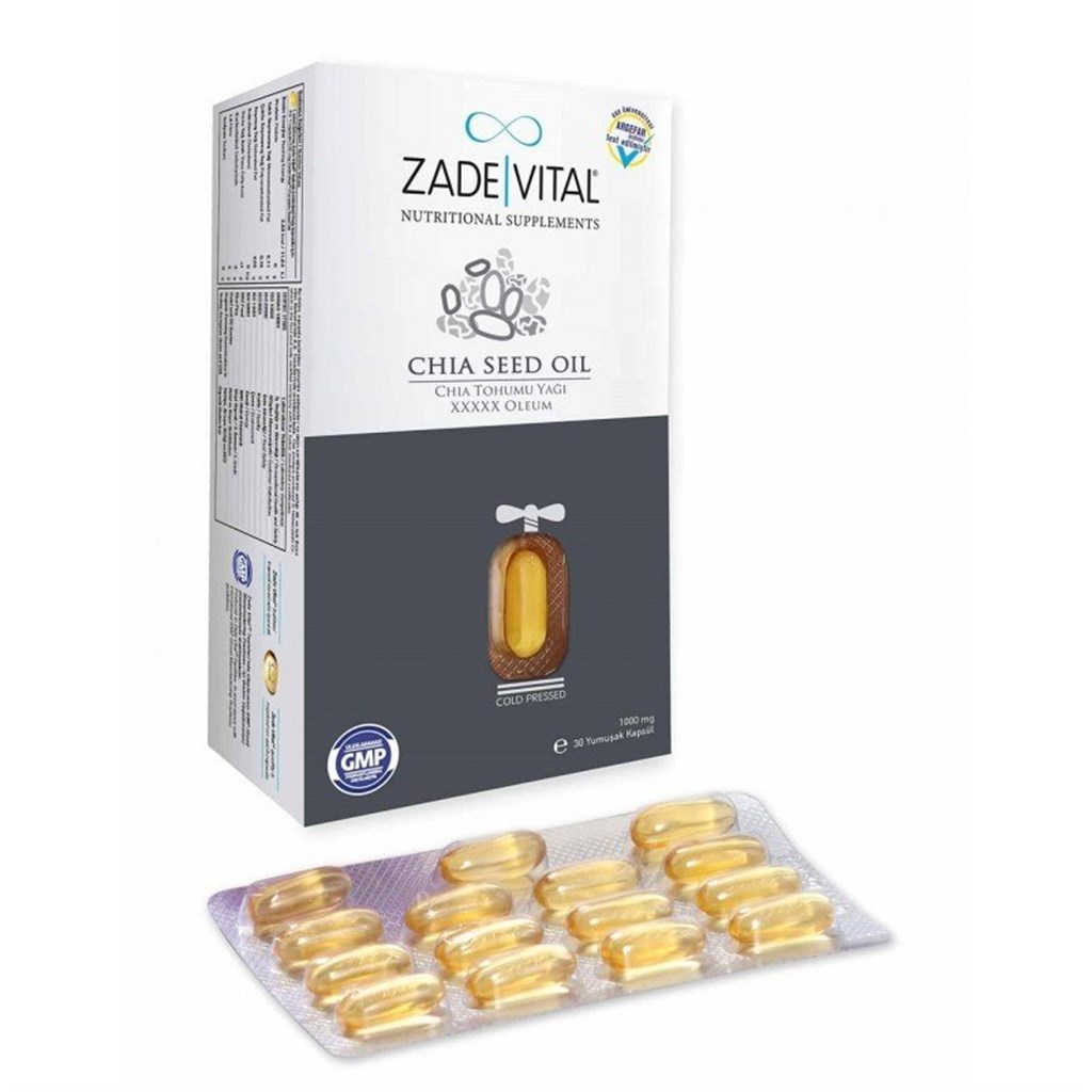 Zade Vital Chia Tohumu Yağı Blister 30 Kapsül