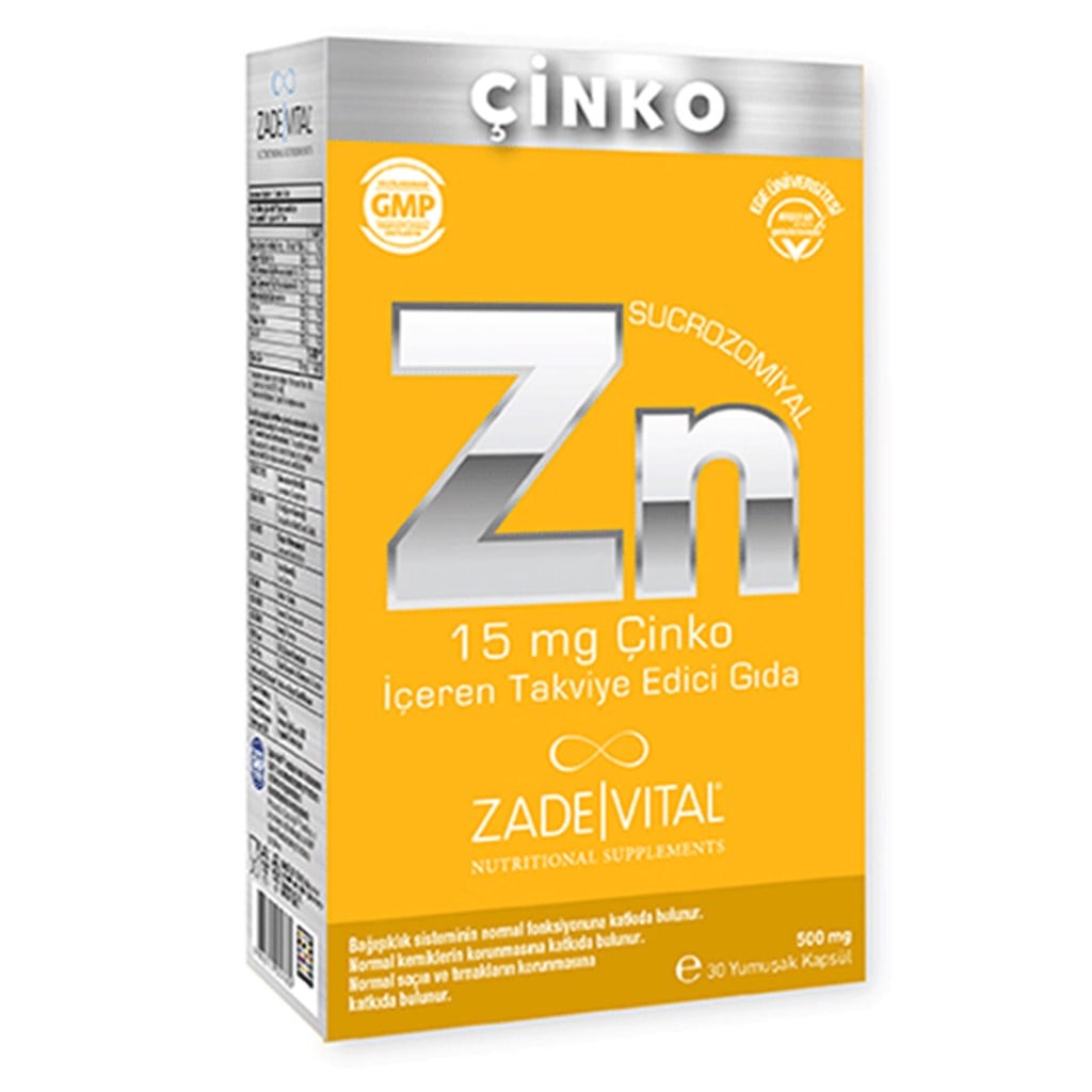 Zade Vital Çinko 30 Yumuşak Kapsül
