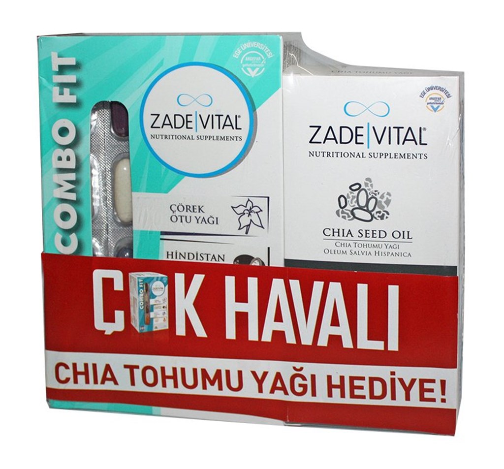 Zade Vital Combo Fit 60 Kapsül + Chia Tohumu Yağı 30 Kapsül Hediye