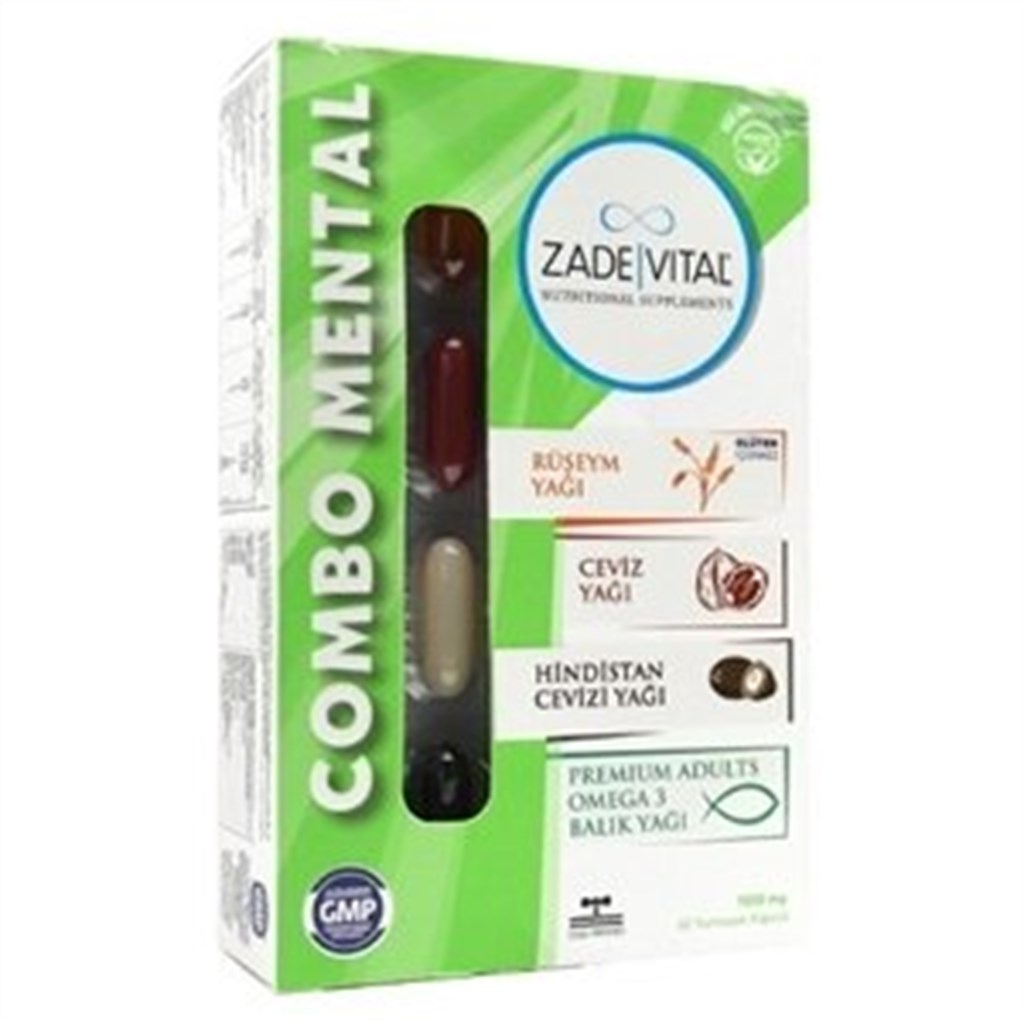 Zade Vital Combo Mental 60 Yumuşak Kapsül