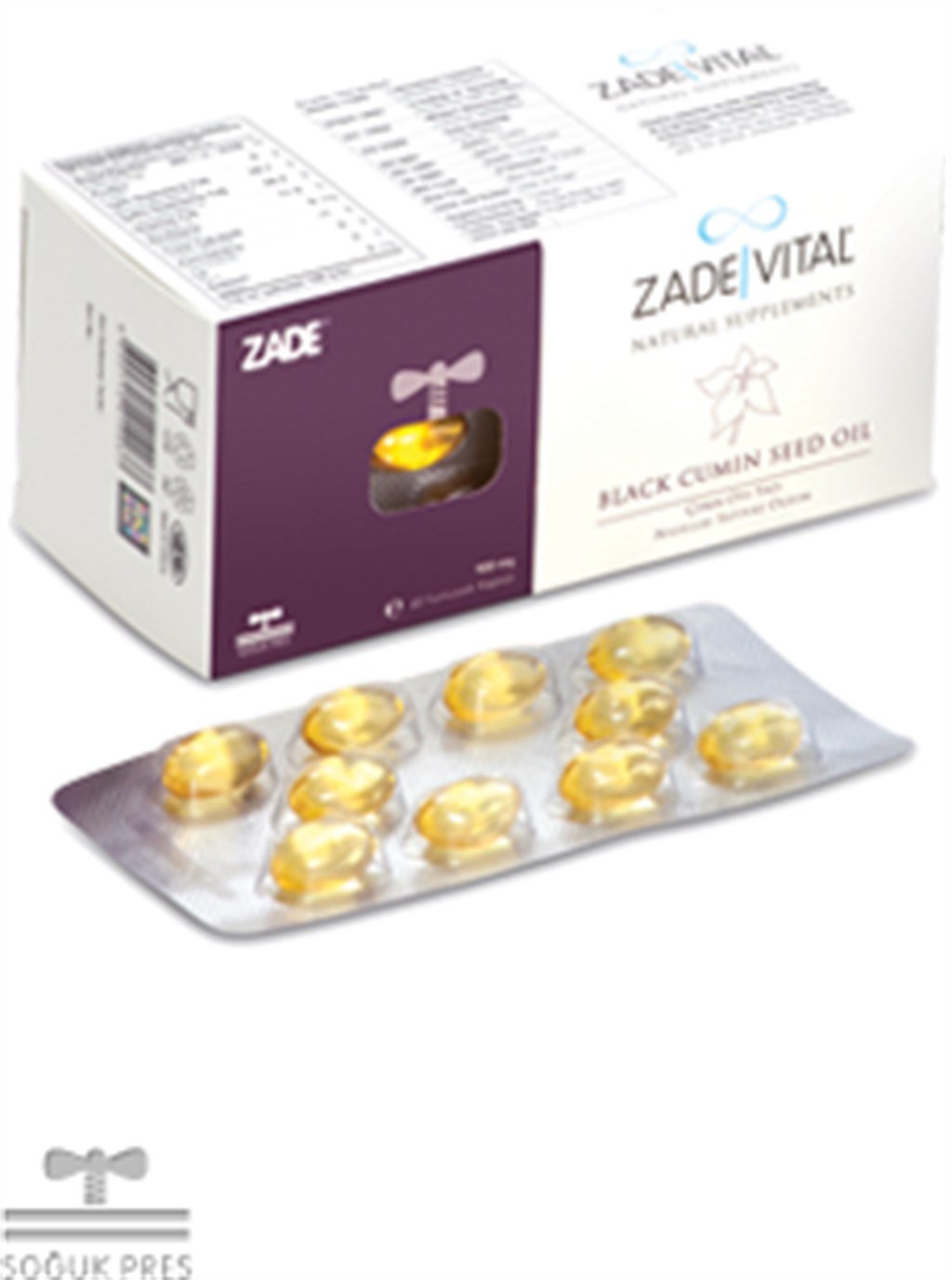 Zade Vital Çörek Otu Yağı Yumuşak Kapsül Blister Ambalaj