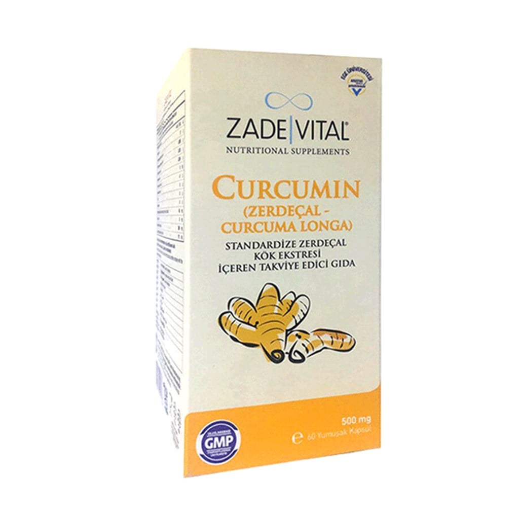 Zade Vital Curcumin (Zerdeçal-Curcuma Longa) 60 Kapsül /500 mg