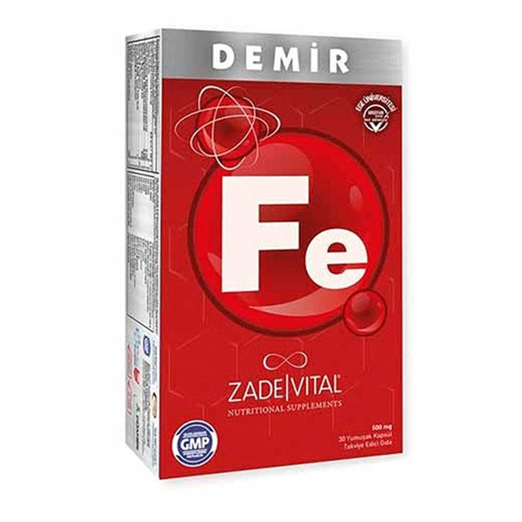 Zade Vital Demir 30 Bitkisel Sert Kapsül